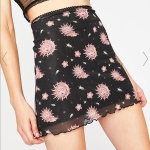 Horoscope mesh skirt